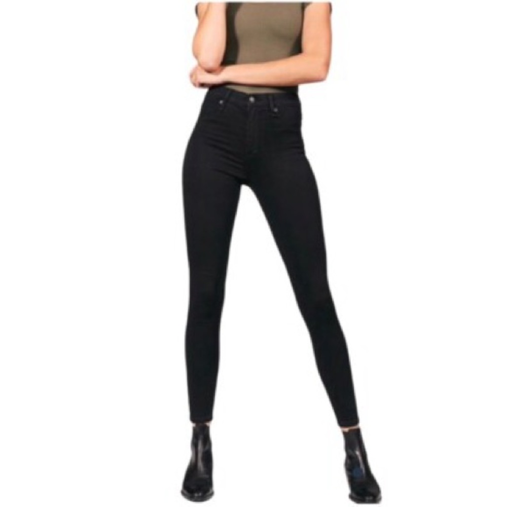 Abercrombie & Fitch Black High Rise Women's Jeans